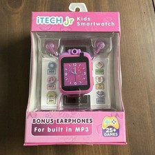 iTECH JR Kids Smartwatch Purple Band with Bonus Earphones 1028 