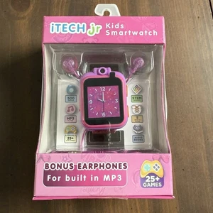 iTECH JR Kids Smartwatch Purple Band with Bonus Earphones (1028)