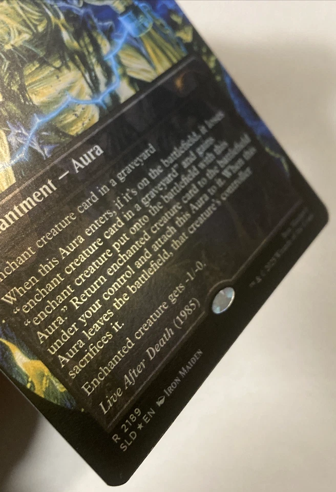 MTG Animate Dead (Rainbow Foil) Secret Lair x Iron Maiden 2189 NM - Image 2 of 4