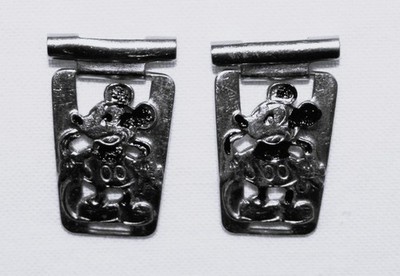 CHROME LINKS BAND PART FOR:DISNEY 1934,1935 INGERSOLL MICKEY MOUSE WRISTWATCHES