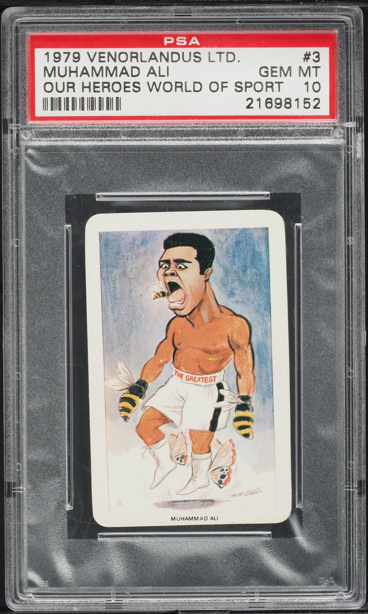 1979 Venorlandus World of Sport Our Heroes Flik-Cards - Muhammad Ali #3 PSA 10