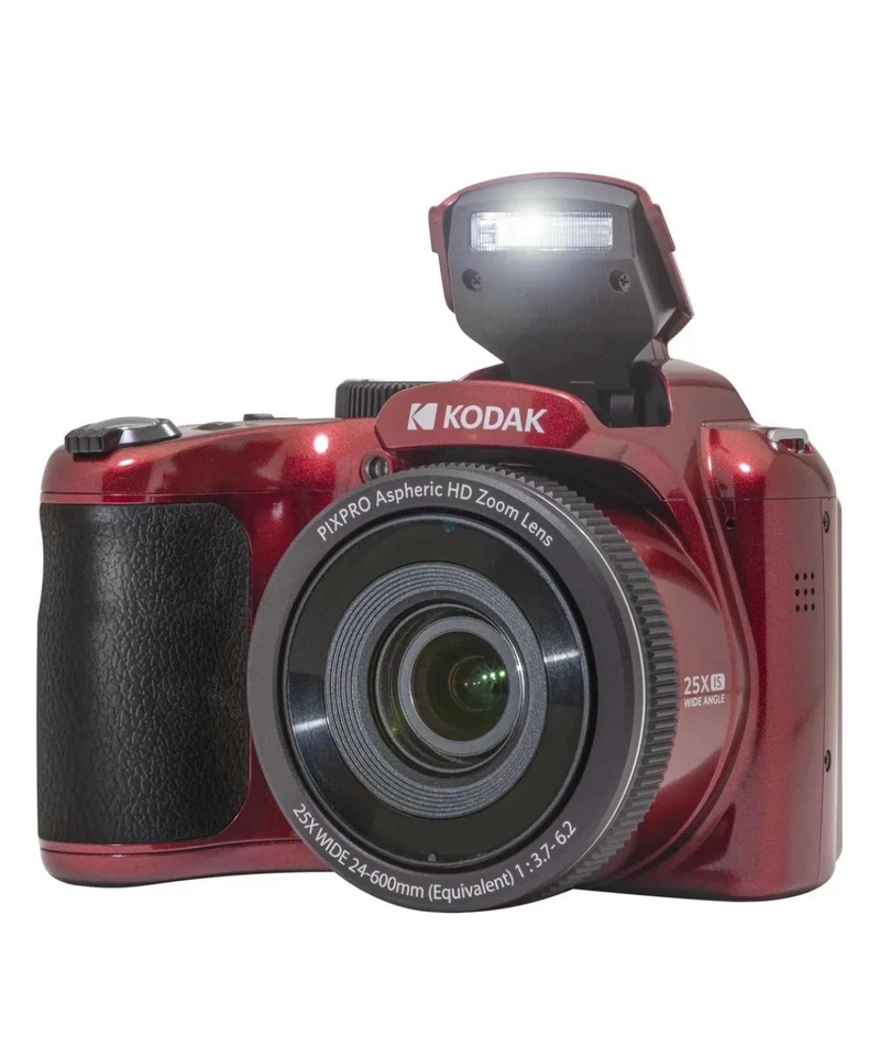 KODAK Pixpro AZ255 Rot (25xOptical Zoom, Full-HD, 16MP, 3" LCD) Zustand: Neu - Bild 3 von 4