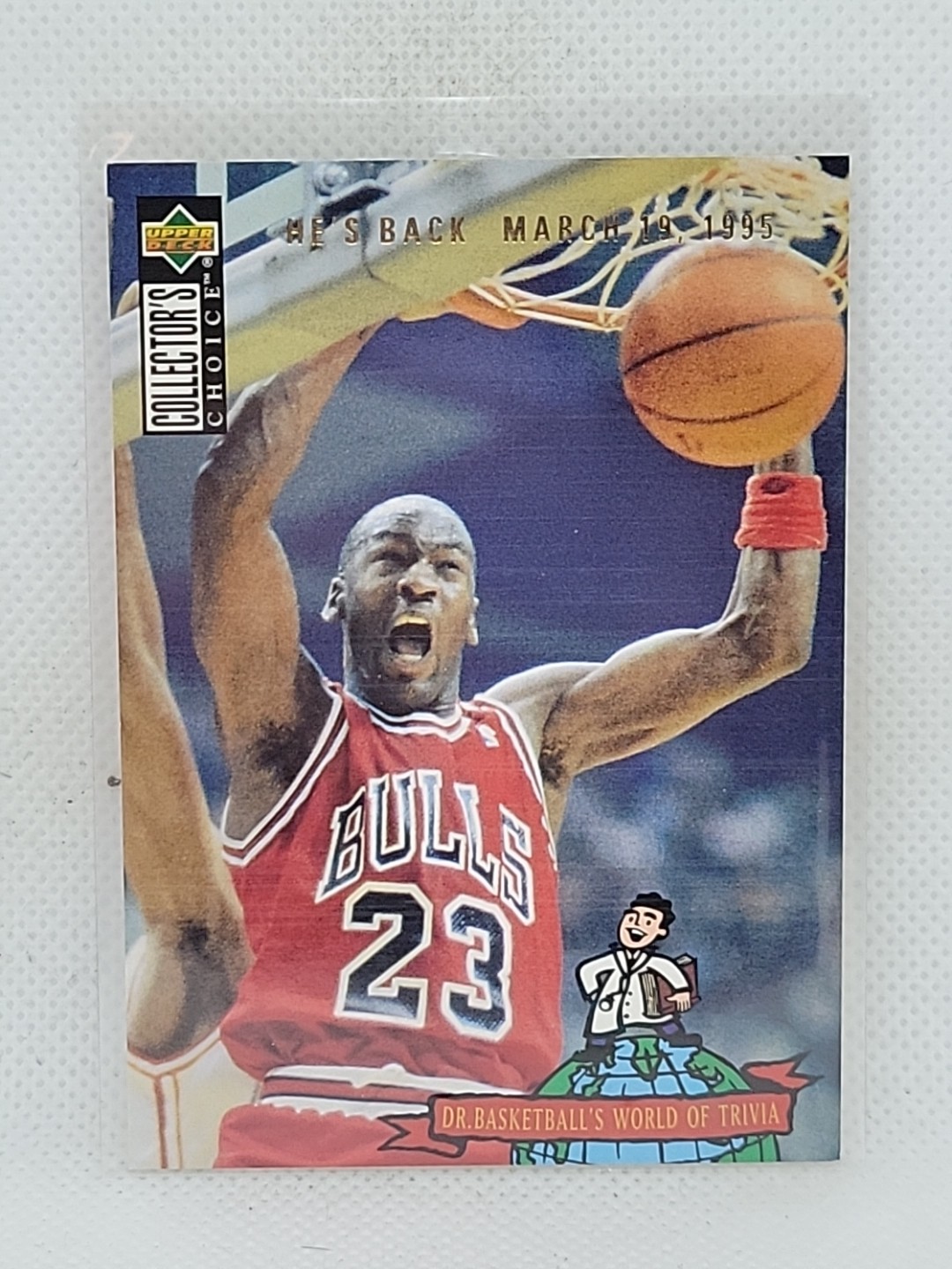Michael Jordan 1994/95 Collectors Choice World of Trivia He's Back #402 NrMt