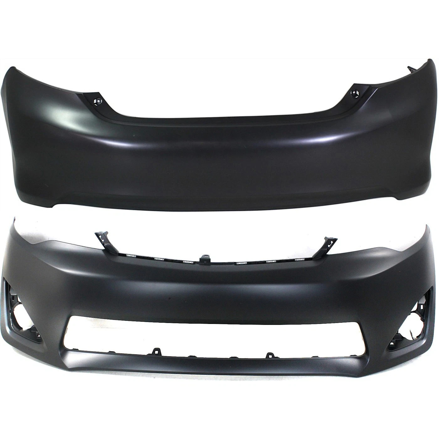 Front & Rear Bumper Cover Set Of 2-Pc For 2012-2014 Toyota Camry L/LE/XLE/Hybrid