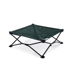 Portable Elevated Dog Bed For Camping And Travel With Carry Bag And Breathabl...