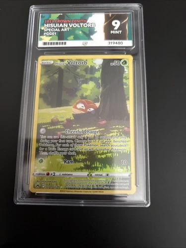 Pokémon TCG Hisuian Voltorb GG01/GG70 Holo Card English Edition ACE 9 Graded