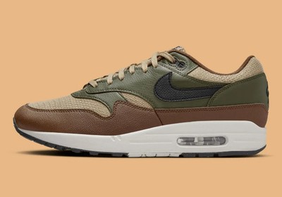 Nike Air Max 1 Essential Premium Neutral Olive Brown HF1516-200 Men's Sizes NEW