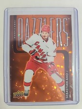 2025-26 Upper Deck Series 1 - Dazzlers Sebastian Aho #DZ-28 Orange