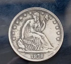 1878-CC Seated Liberty Silver Half Dollar 50C High Grade