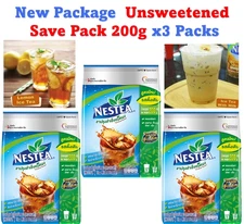 3x NESTEA UNSWEETENED Instant Ice Tea Mix Nestle Brew Drink 0 Cal No Sugar 200 g