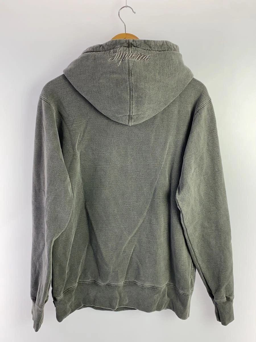 Felpa Supreme con cappuccio M cotone grigio usata
