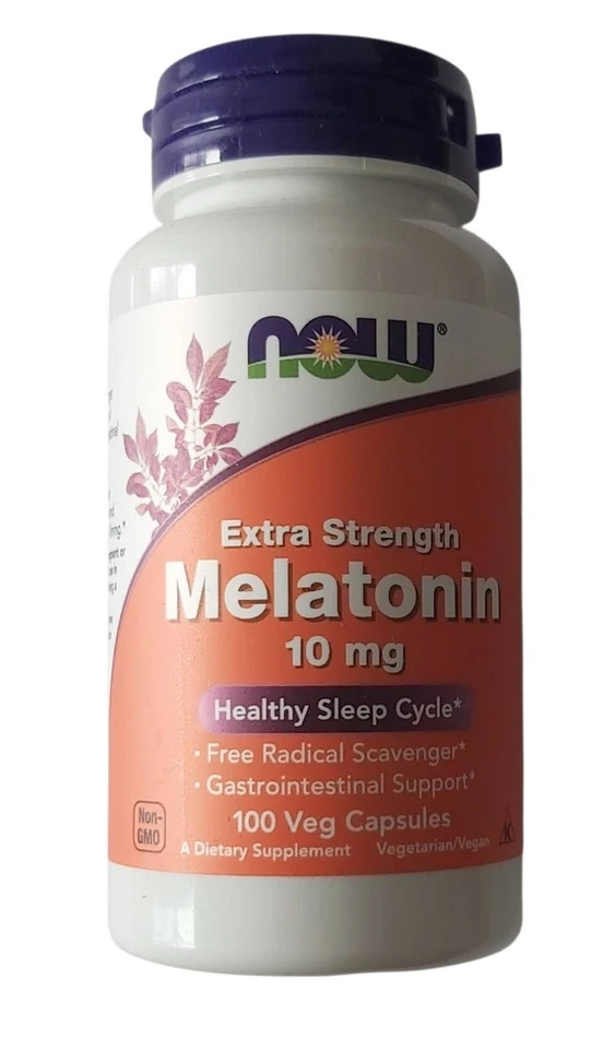 Now Foods, Melatonina 3mg, 5mg, 10mg Apoya el sueño, la recuperación Foto 3 de 4