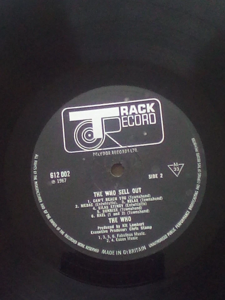THE WHO 'THE WHO SELLS OUT' 1967 MONO FIRST PRESS L.P.  VG/G - Image 3 of 4
