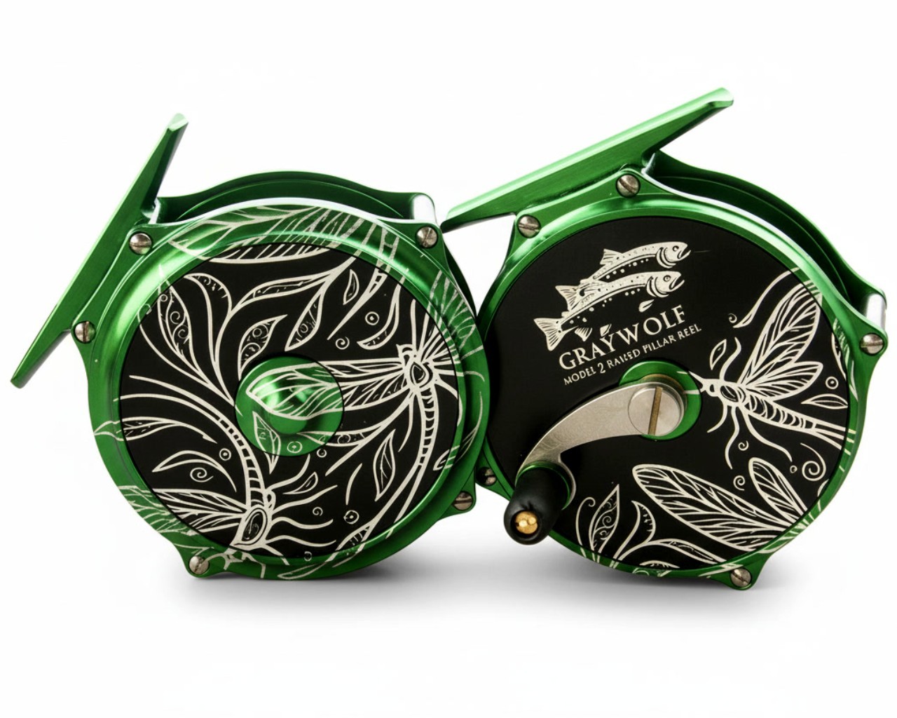Limited Edition Graywolf Model 2 Fly Reel Mayfly Etched 3" C