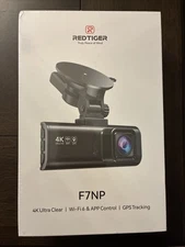 REDTIGER F7NP Dash Camera Front and Rear 4K Dash Cam Built-In WiFi & GPS NEW
