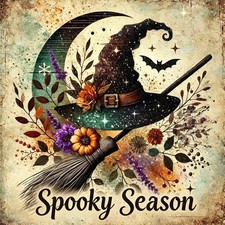 Diamond Painting Kits for Adults, 5D Halloween Witch Hat 14 14inch, G9892-US