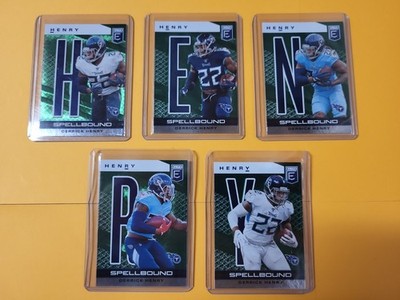 2020 Panini Elite Spellbound Green Derrick Henry Baltimore Ravens Titans Set