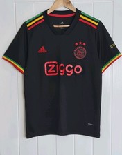 Adidas Ajax Bob Marley 2021/22 Third Jersey Ziggo Curacao Football Shirt M