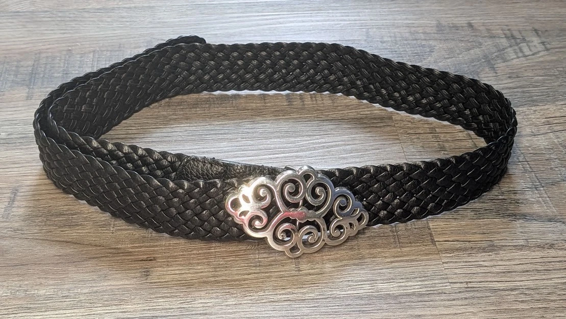 Braided Belt Wide Silver Belts for Women for sale | eBay display picture 1