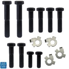 1964-72 Pontiac Cars Exhaust Manifold Bolt Kit For Standard Manifolds - 14 Pcs