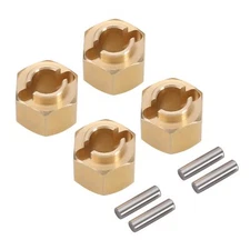 Brass Wheel Hex Hub 5mm+1mm Extenders Adaptor for 1/18 RC Crawler Car TRX4M U...
