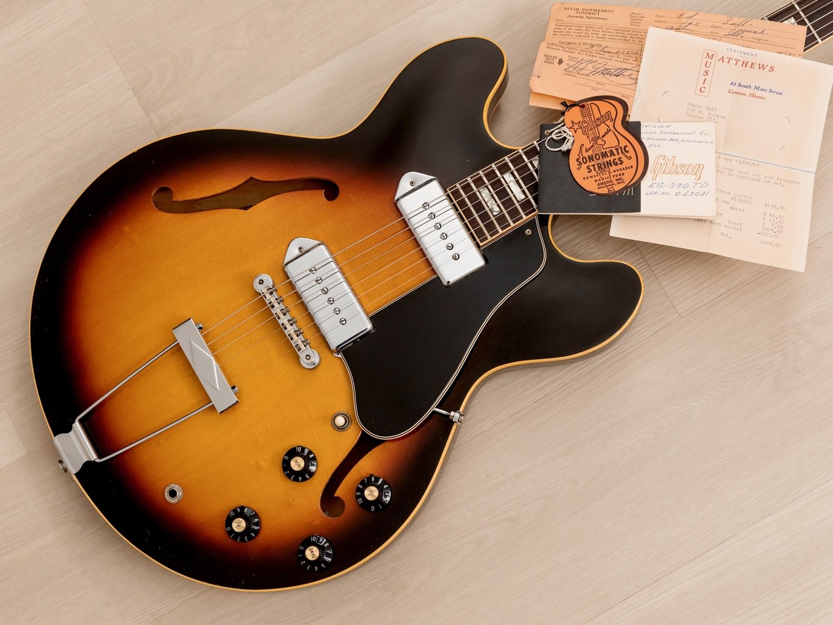 1967 Gibson ES-330 TD Vintage Guitar, Near-Mint & 100% Original w 