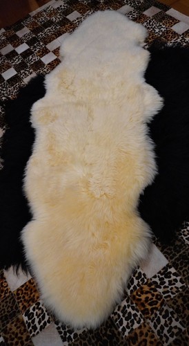 Beautiful in Buttermilk A Gorgeous Super Thick, Soft Double Length Sheepskin Rug - Picture 4 of 10