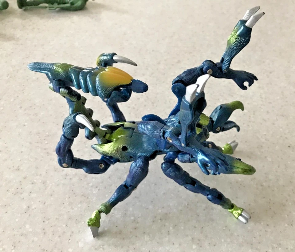 TRANSFORMERS ANIMORPHS AX SCORPION figurine + projectile HASBRO - Photo 4/4