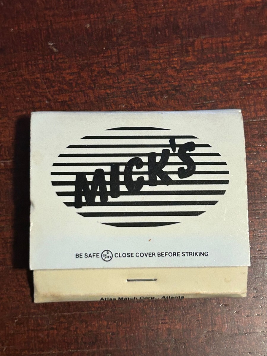 Vintage Matches Mick's Restaurant Atlanta GA Peachtree Road and