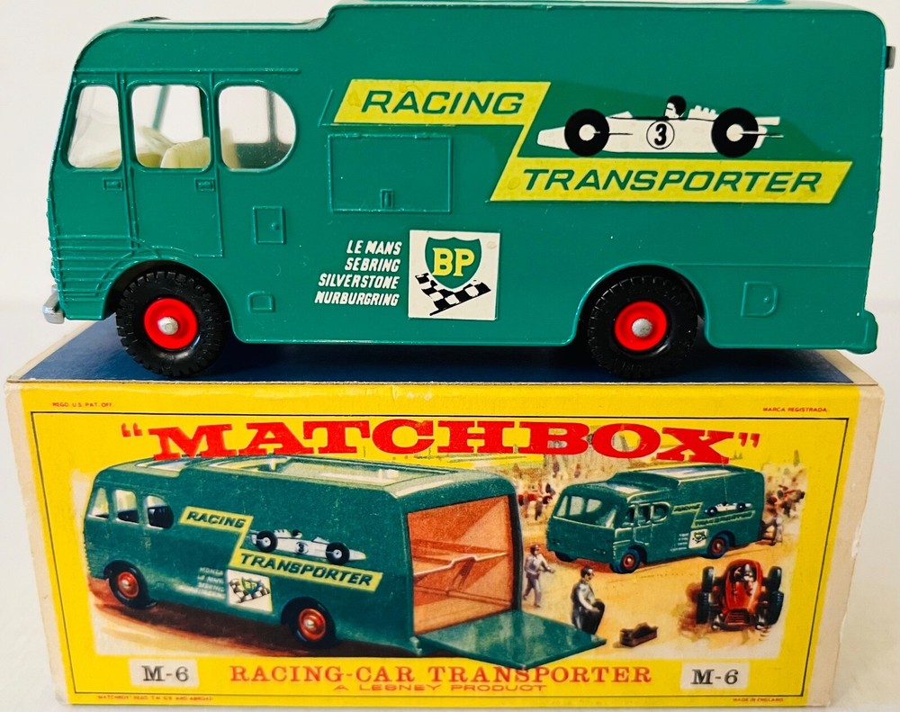 MATCHBOX M-6 RACING CAR TRANSPORTER   NEW MODEL   NEW IN BOX