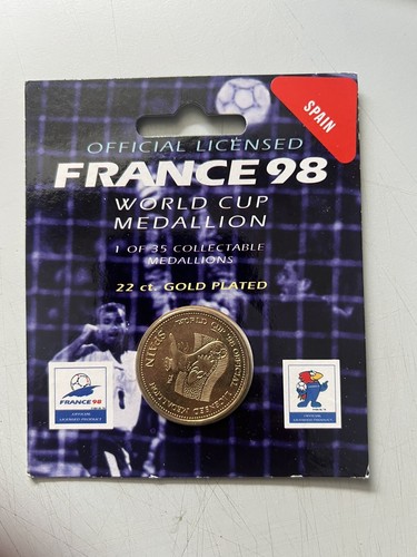 OFFICIAL LICENSED FRANCE 98 WORLD CUP MEDALLIONS 19.99 each, In Original Packet - Picture 3 of 13