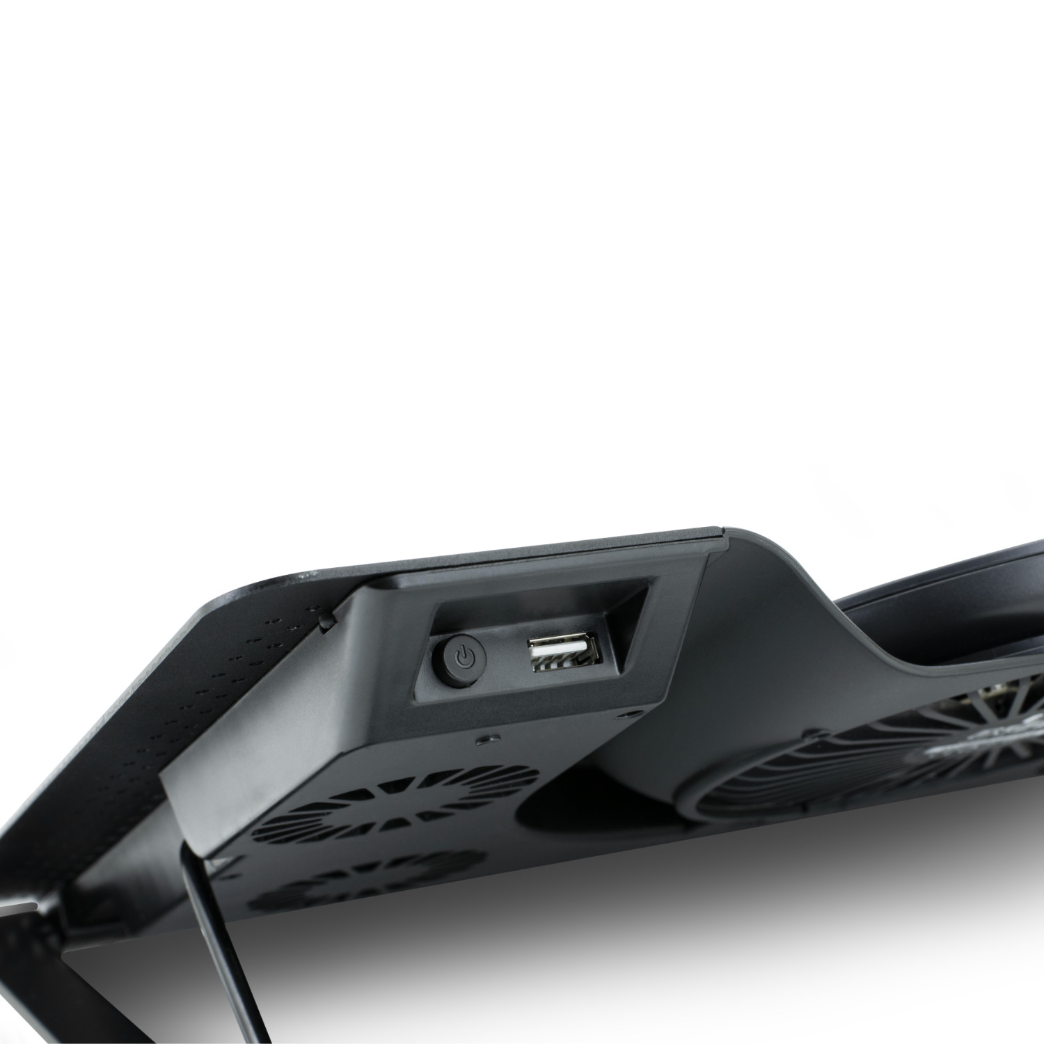 Refroidisseur PC portable Turboost en aluminium thermo-absorbant à 5 ventilateurs silencieux