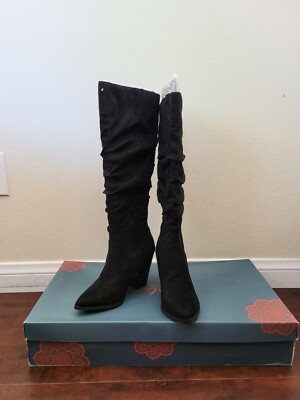 Carlos by Carlos Santana suede boots Carlos By Carlos Santana Womens Brown Suede Knee High  main image 3