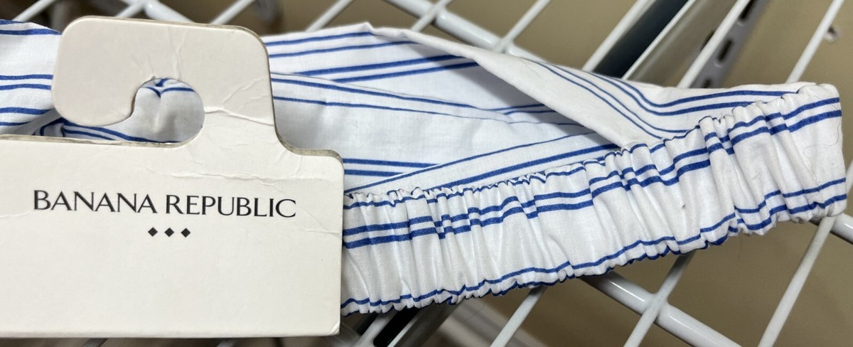 Banana Republic Factory Store Light Blue Striped Headwrap  display picture 2