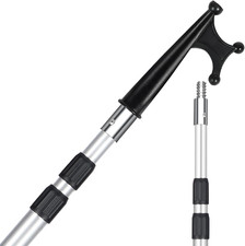 Boat Hooks for Docking,12Ft Telescoping Pole with Hook,Sturdy and Lightweight Pu