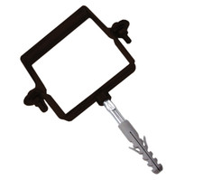 COLLARE TESTA DI MORO 80MM QUADRO PER TUBI PLUVIALI  - FISCHER - COMPLETO