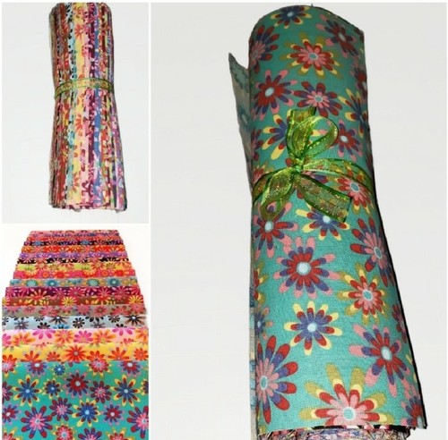 Tela - Flower Power Crazy Daisy Layer Cake 10" cuadrado - 34 cuadrados - Imagen 2 de 2