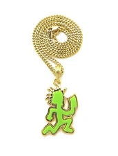 Juggalo Hatchetman with Clever Pendant Box, Rope,Cuban Chain Necklace XSP262
