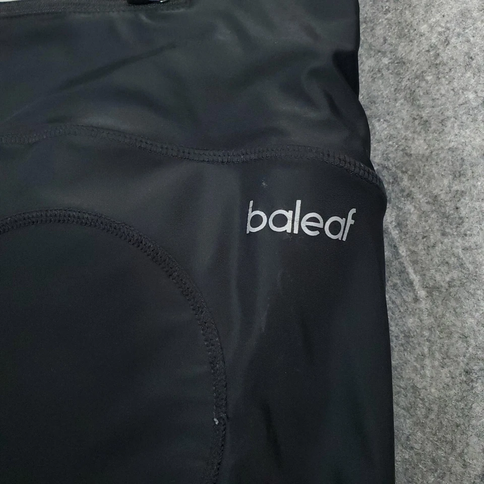 Pantalones de ciclismo Baleaf para mujer pequeños negros con logotipo acolchados de nailon spandex bicicleta bicicleta Foto 4 de 4