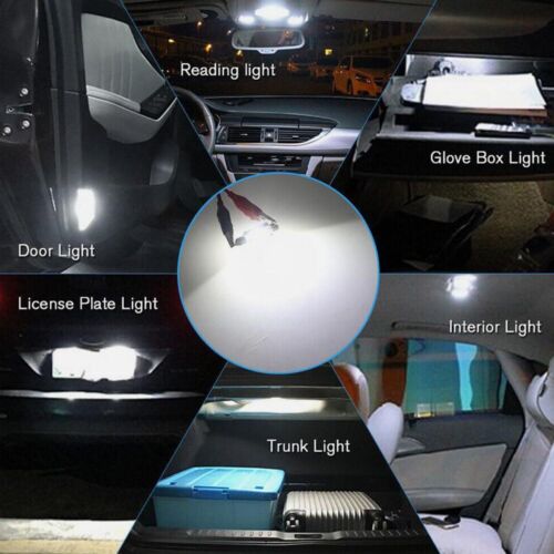 4x DE3175 31MM Festoon LED Lights Bulbs 12-SMD 6000K White Festoon for Car In... - Picture 2 of 2