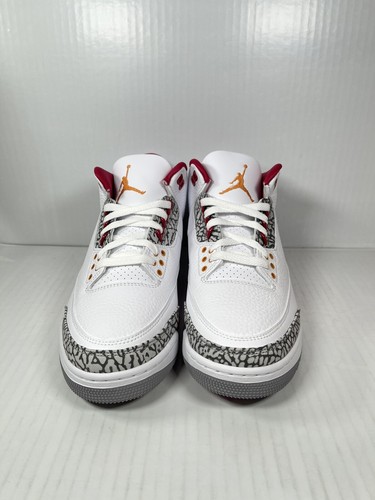 Air Jordan 3 Retro Cardinal Red Herren Größe 10,5 CT8532-126 BRANDNEU - Bild 2 von 8
