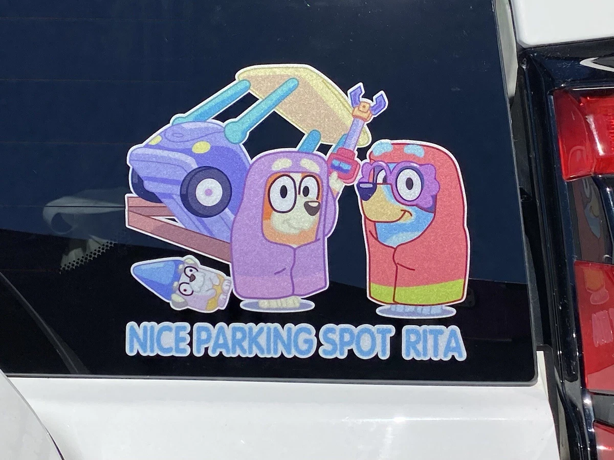 Bluey car cheap stickers