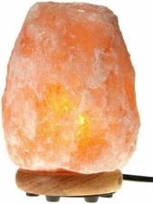 WBM 1002 120V Himalayan Glow Hand Carved Natural Crystal Salt Lamp - Pink
