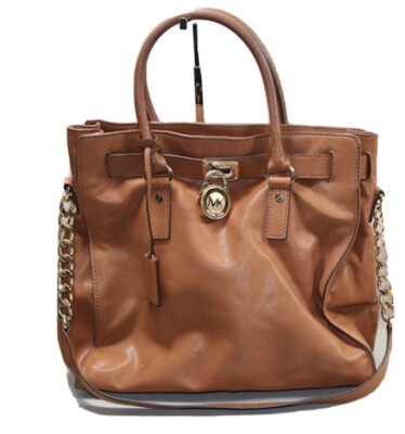 MICHAEL KORS XL Hamilton Brown Pebbled Leather Tote HandBag