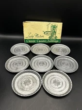 Vintage Lady Mason Coasters- Ashtrays In Box Set of 8