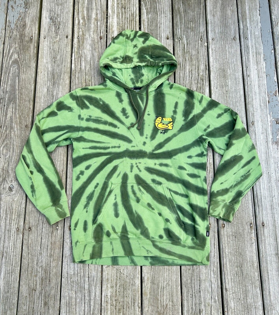 Vans Trippy Outdoors Back Print Tie Dye Hoodie Green Size Small | eBay