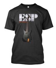 NWT Guitar Kirk Hammett Esp Black Mens T-shirt Size S to 5XL