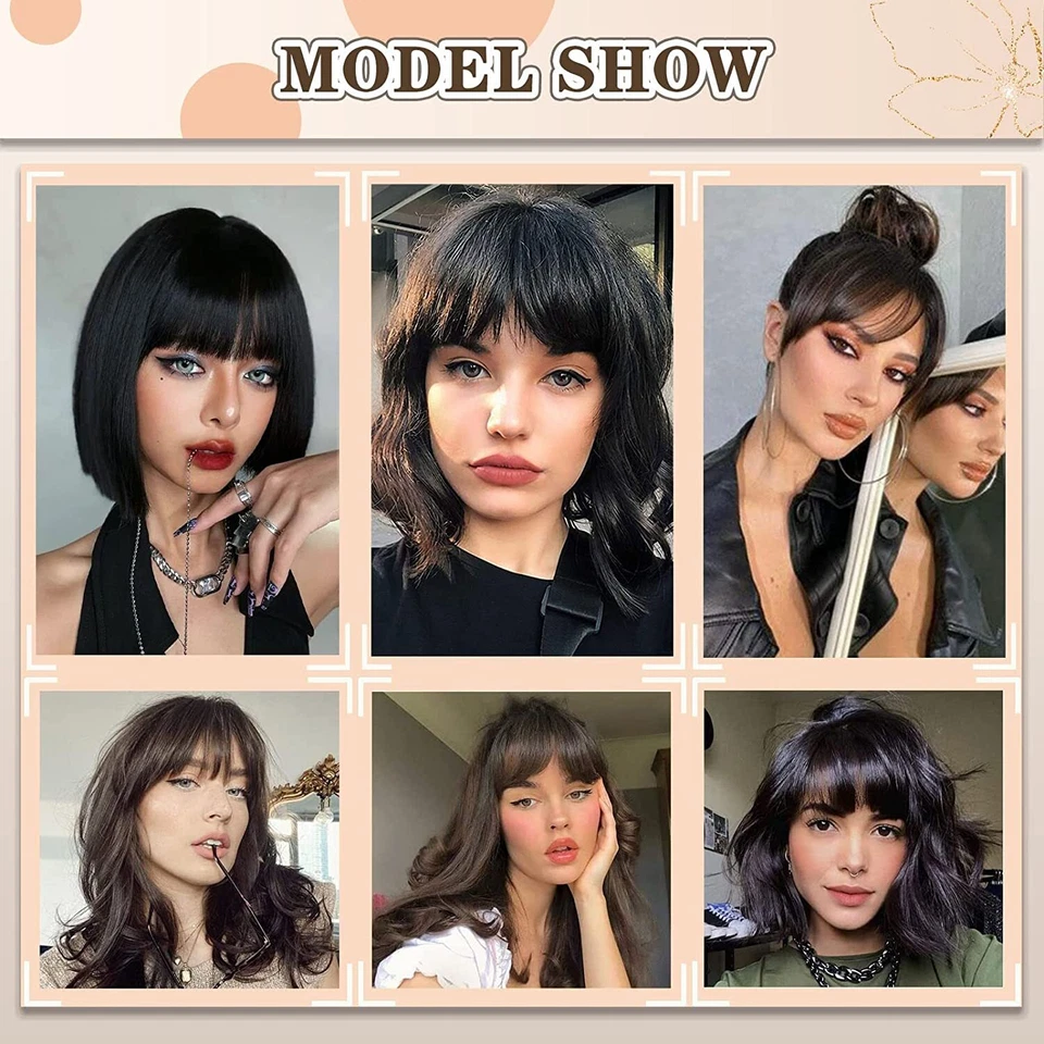 Clip de cabeza completa para cabello Toupee Topper como extensión de cabello humano con flequillo Foto 2 de 4