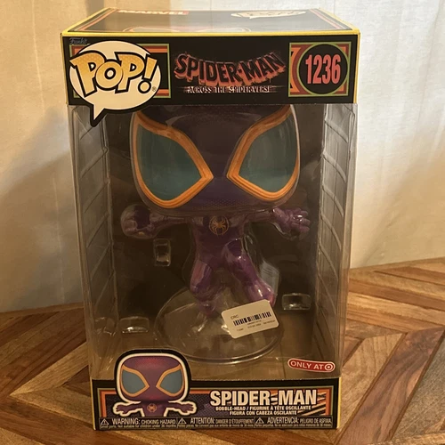 EXCLUSIVE POP! JUMBO SPIDER-MAN #1236 (MILES MORALES) (BLACK LIGHT)