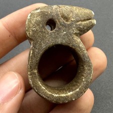 Very rare ancient Roman animal ram stone large ring